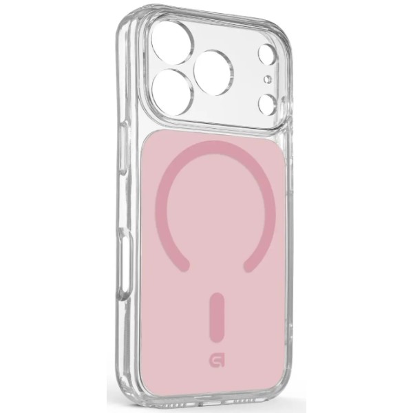 Фото - Чехол для смартфона Armorstandart Clear Hybrid MagCase for Apple iPhone 18 Pro / 17 Pro Pink (ARM91747)
