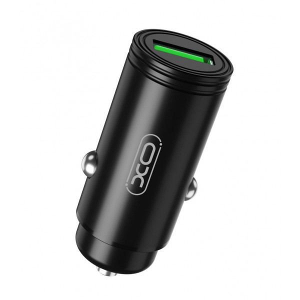 Фото - Автомобильное зарядное устройство XO 1 USB QC 3.0 Black (CC39-BK)