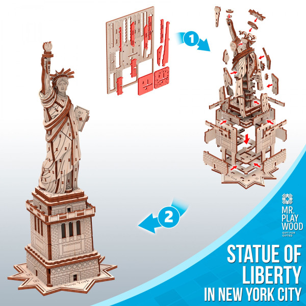 Фото - 3D пазли Mr.Playwood Статуя Свободи (10413)