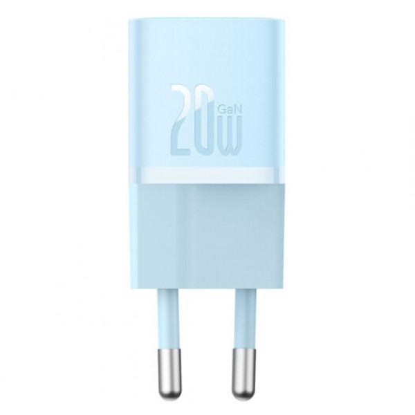 Фото - Мережевий зарядний пристрій Baseus GaN5 FC mini 1C 20W Blue (CCGN050103)