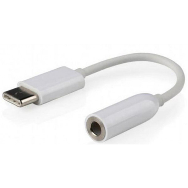 Фото - Перехідник аудіо Cablexpert Type-C to Jack 3.5mm Female (CCA-UC3.5F-01-W)