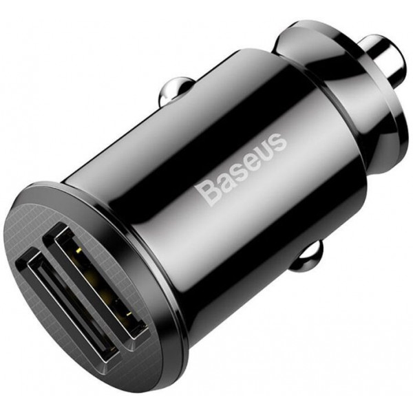 Фото - Автомобільний зарядний пристрій Baseus Grain C Dual USB 5V 3.1A Black (CCALL-ML01)