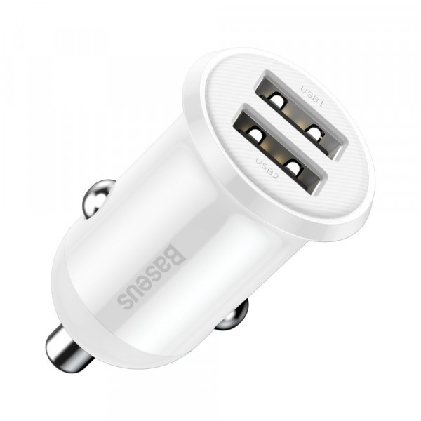 Фото - Автомобільний зарядний пристрій Baseus Grain Pro 4.8A 2USB (CCALLP-02)