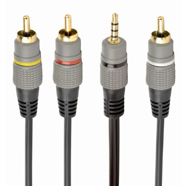 Фото - Кабель 3.5 мм - RCA Cablexpert 3.5 Jack (4pin)-3RCA 1.5m (CCAP-4P3R-1.5M)
