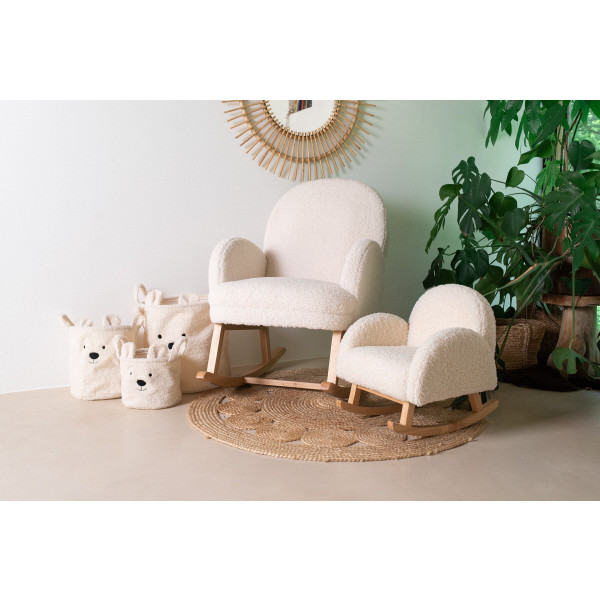 Фото - Кошик для іграшок Childhome Teddy White (CCBTWSET)