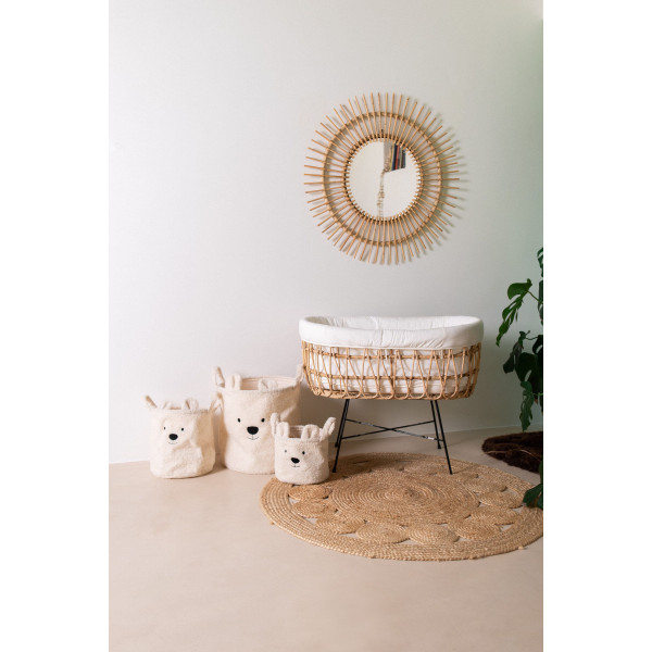 Фото - Кошик для іграшок Childhome Teddy White (CCBTWSET)