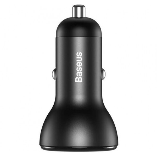 Фото - Автомобільний зарядний пристрій Baseus Digital Display Dual SCP QC U+U 45W Gray (CCBX-B0G)
