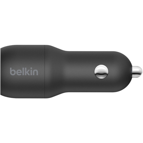 Фото - Автомобільний зарядний пристрій Belkin Car Charger 24W Dual USB-A USB-A - USB-C 1 m Black (CCE001BT1MBK)