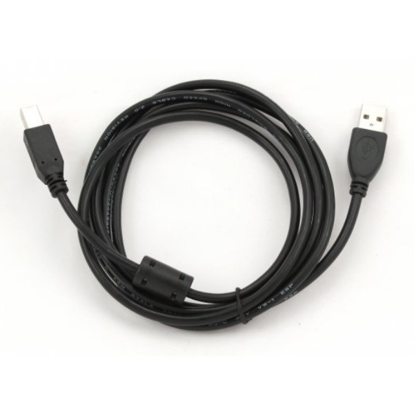 Фото - Кабель USB type A - USB type B Cablexpert USB2.0 феррит A-папа/B-папа, 1.5 м (CCFB-USB2-AMBM-1.5M) Фото - Кабель USB type A - USB type B Cablexpert USB2.0 феррит A-папа/B-папа, 1.5 м (CCFB-USB2-AMBM-1.5M)
