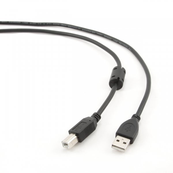 Фото - Кабель USB type A - USB type B Cablexpert USB2.0 феррит A-папа/B-папа 3 м (CCFB-USB2-AMBM-3M)