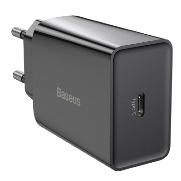 Фото - Сетевое зарядное устройство Baseus 20W QC 1С (CCFS-SN01) Black