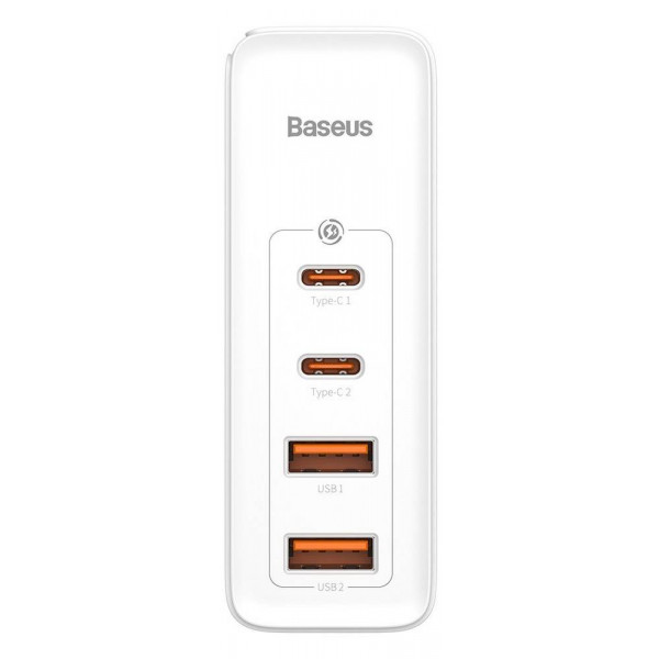 Фото - Мережевий зарядний пристрій Baseus GaN2 Pro Quick Charger 2C+2U 100W EU White (CCGAN2P-L02)