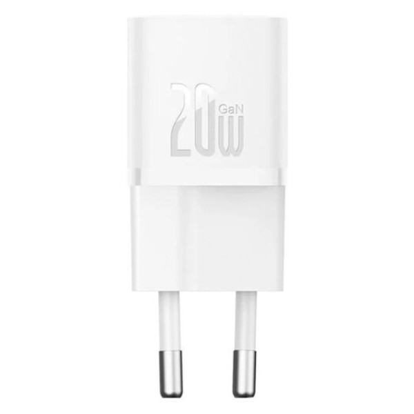 Фото - Сетевое зарядное устройство Baseus GaN5 FC mini 1C 20W White (CCGN050102)