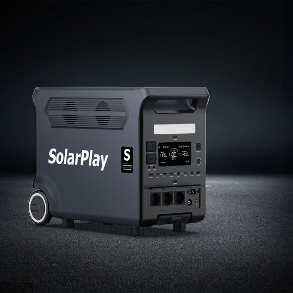 Фото - Зарядна станція універсальна SolarPlay Q3600 (3600W/3840Wh) з LiFePO4-батареєю Black (714971)
