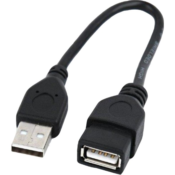 Фото - Кабель USB type A - USB type A Cablexpert USB 2.0 AM/AF 0.15m (CCP-USB2-AMAF-0.15M)