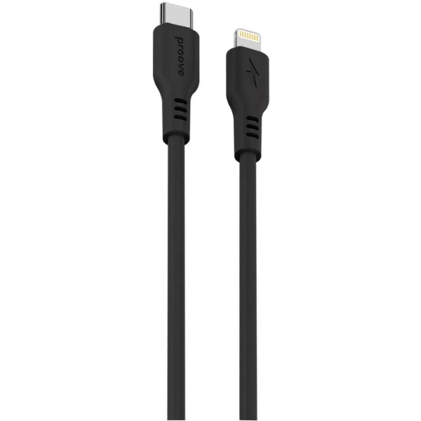 Фото - Кабель Proove Rebirth Type-C to Lightning 3A 1m Black (CCRE60002101)