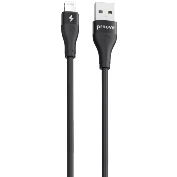 Фото - Кабель Proove Soft Silicone USB to Lightning 2.4A 2m Black (CCSO20001121)