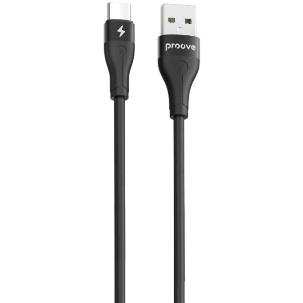 Фото - Кабель Proove Soft Silicone USB to Type-C 3A 2m Black (CCSO20001221)