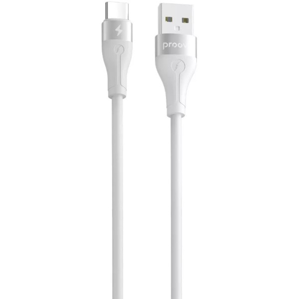 Фото - Кабель Proove Soft Silicone USB to Type-C 3A 2 m White (CCSO20001222)