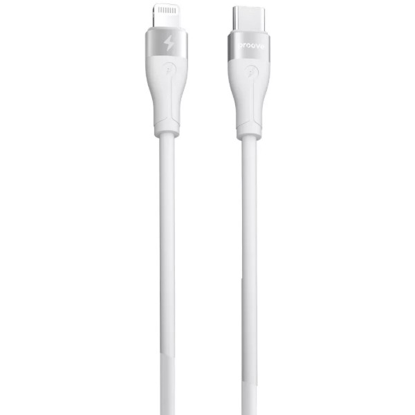 Фото - Кабель Proove Soft Silicone Type-C to Lightning 27W (2m) white (CCSO27002122)