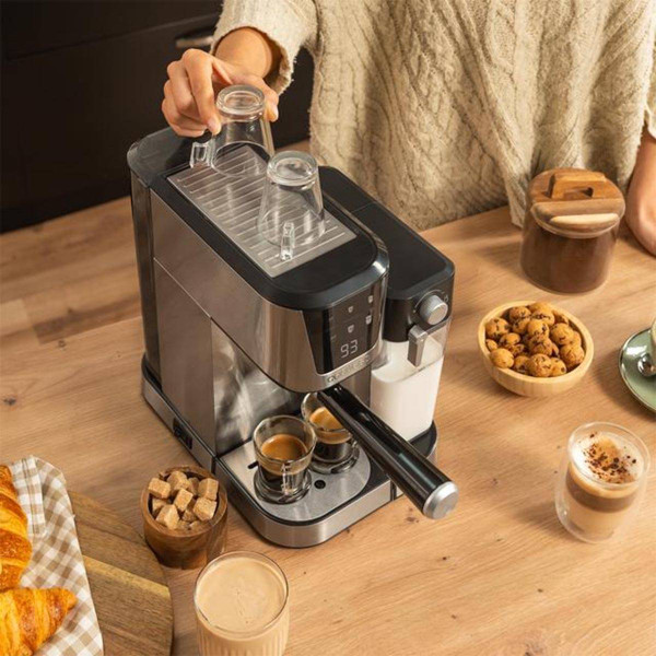 Фото - Кавоварка ріжкова Cecotec Power Espresso 20 Cream (CCTC-00651)