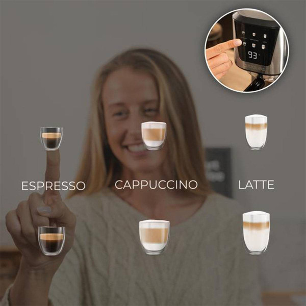 Фото - Кавоварка ріжкова Cecotec Power Espresso 20 Cream (CCTC-00651)