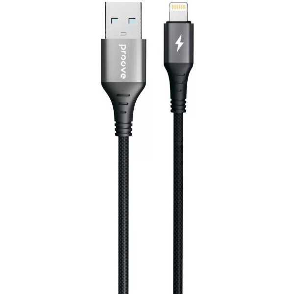 Фото - Кабель Proove WireX USB to Lightning 2.4A 1m Black (CCWX12001201) Фото - Кабель Proove WireX USB to Lightning 2.4A 1m Black (CCWX12001201)