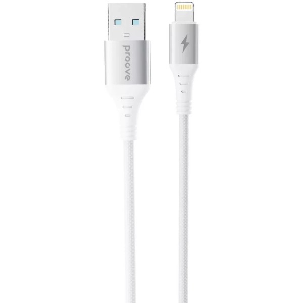 Фото - Кабель Proove WireX USB to Lightning 2.4A (1m) white (CCWX12001202)