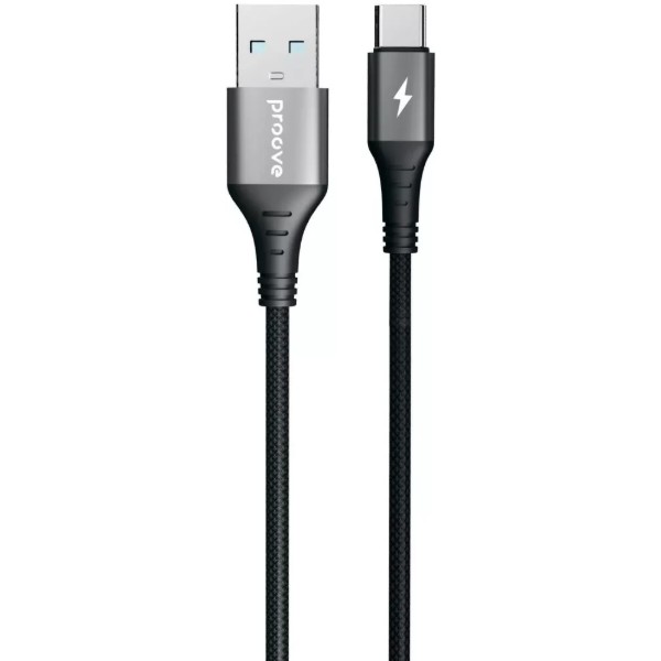 Фото - Кабель Proove WireX USB to Type-C 3A 1m Black (CCWX15001201)
