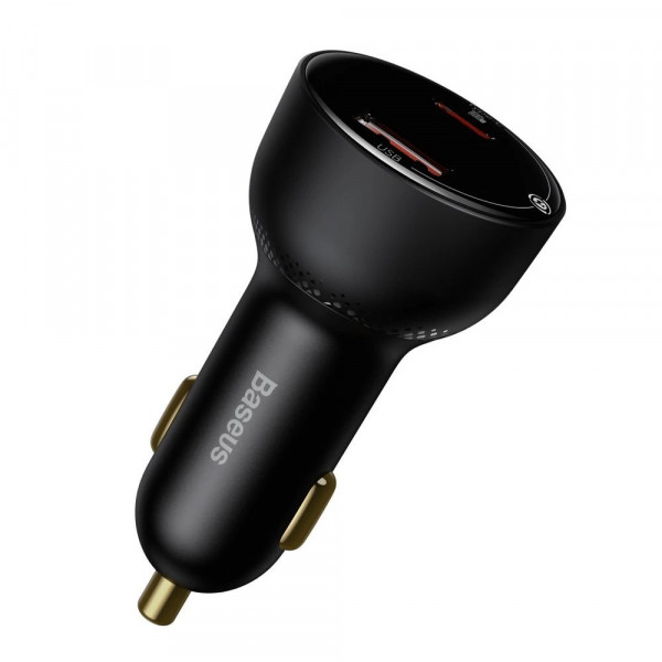 Фото - Автомобільний зарядний пристрій Baseus Superme Digital Display PPS Dual Quick Charger Car Charger (CCZX-01)