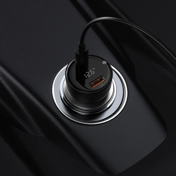 Фото - Автомобільний зарядний пристрій Baseus Superme Digital Display PPS Dual Quick Charger Car Charger (CCZX-01)