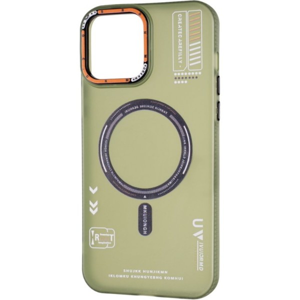 Фото - Чохол для смартфону
 Gelius Resistant Shield (Magsafe) Case for iPhone 13 Pro Max Green (97254)