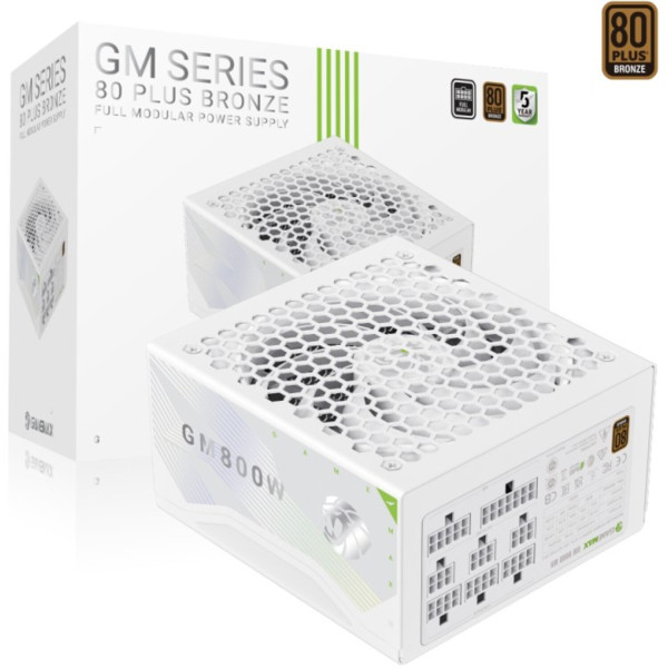 Фото - Блок живлення для ПК Gamemax GM 800B WH Fully-modular New