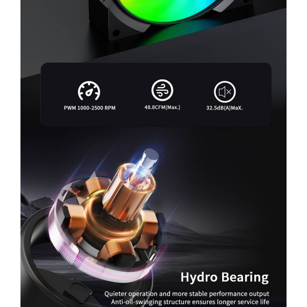 Фото - Процесорний кулер Gamemax Gamma 90 Digital BK