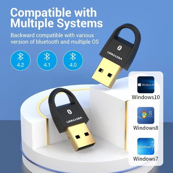 Фото - Адаптер мережі Bluetooth USB Vention v5.0 Gold-Plated (CDSB0)