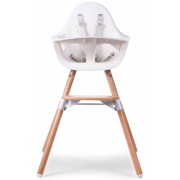 Фото - Стульчик для кормления классический Childhome Evolu 2 Natural/White (CHEVOCHNW)