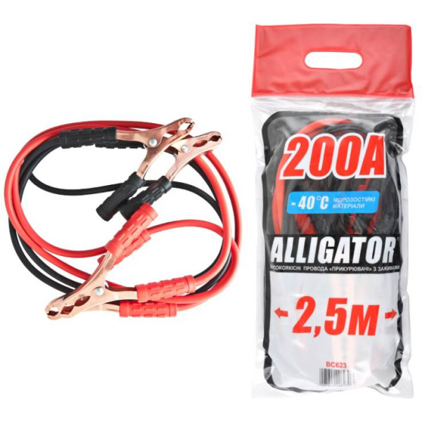 Фото - Стартовый провод ALLIGATOR 200А 2,5м (BC623)