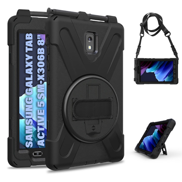 Фото - Чохол для планшета BeCover Heavy Duty Case for Samsung Galaxy Tab Active 5 SM-X306B 8" Black (710949)