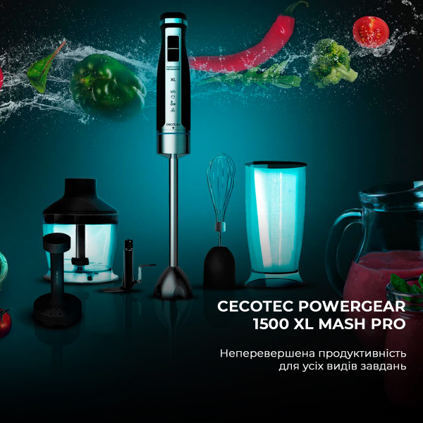 Фото - Блендер заглибний Cecotec PowerGear 1500 XL Mash Pro