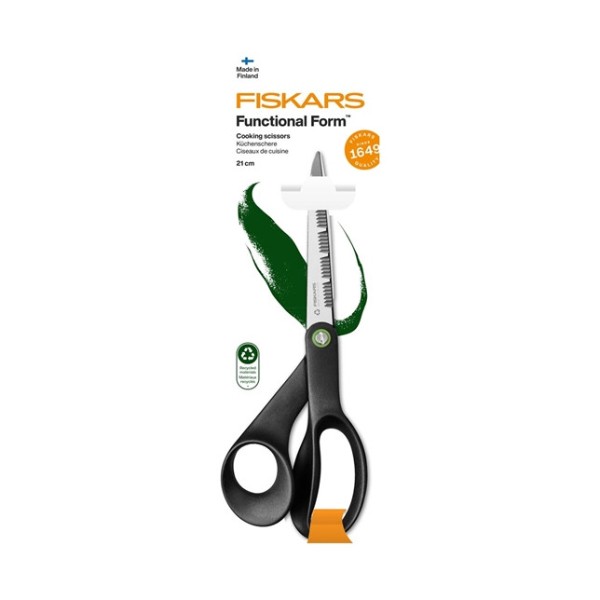 Фото - Ножиці кухонні Fiskars ReNew 21 см (1074545)
