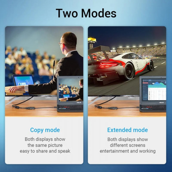 Фото - Перехідник Vention HDMI M - VGA F 0.15 м Micro USB (F) powered (ACRBB)