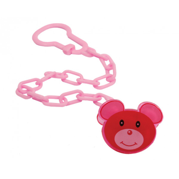 Фото - Тримач пустушок Lindo рожевий (Рk 221 роз)