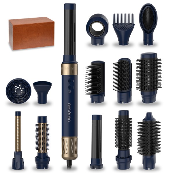 Фото - Стайлер Cecotec Bamba CeramicCare 14in1 AirGlam Blue (CCTC-00253)