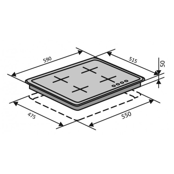 Фото - Варочная панель газовая Ventolux HG640-TA3G CEST (IVORY)