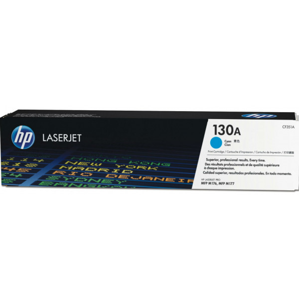 Фото - Картриджі для лазерних принтерів HP 130A LJ M176n/M177fw Cyan (CF351A)