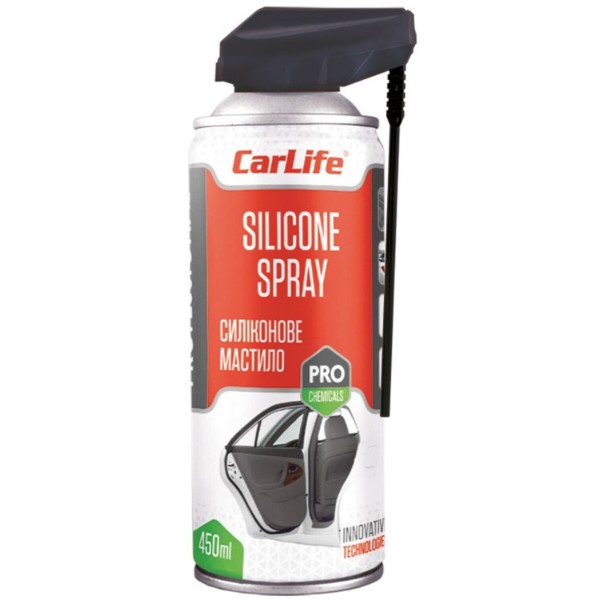 Фото - Смазка для авто CarLife SILICONE SPRAY Professional 450 мл (CF455)