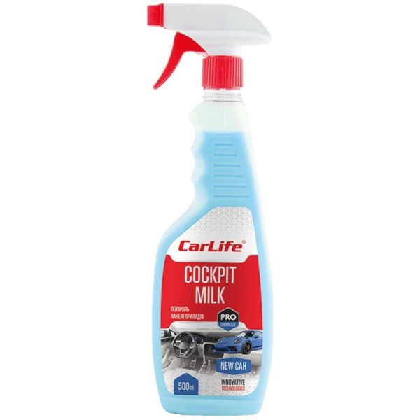 Фото - Полироль для авто CarLife Новая Машина Cockpit Milk 0,5 л (CF542)