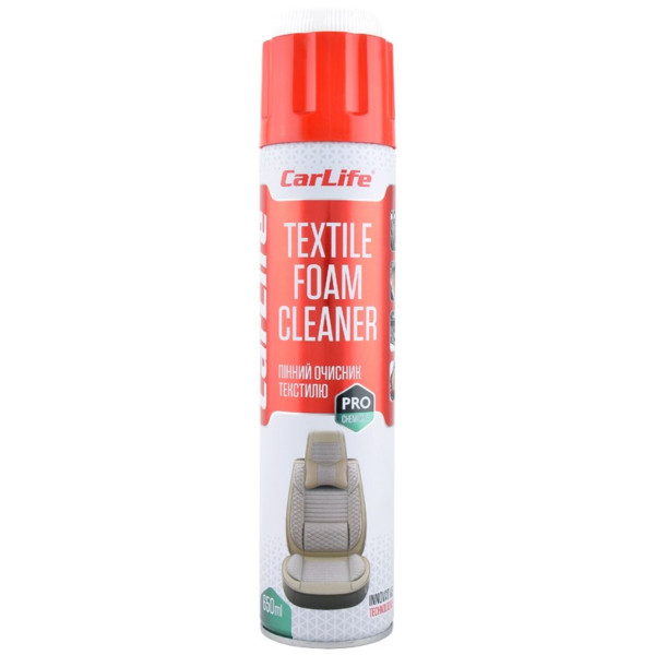 Фото - Піна для мийки авто CarLife суперконцентрат для безконтактної мийки CARLIFE TEXTILE FOAM CLEANER 650 мл (CF651)