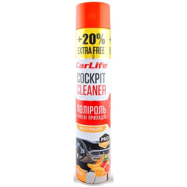 Фото - Поліроль для авто CarLife Мультифрукт Cockpit Cleaner 750 ml (CF756)
