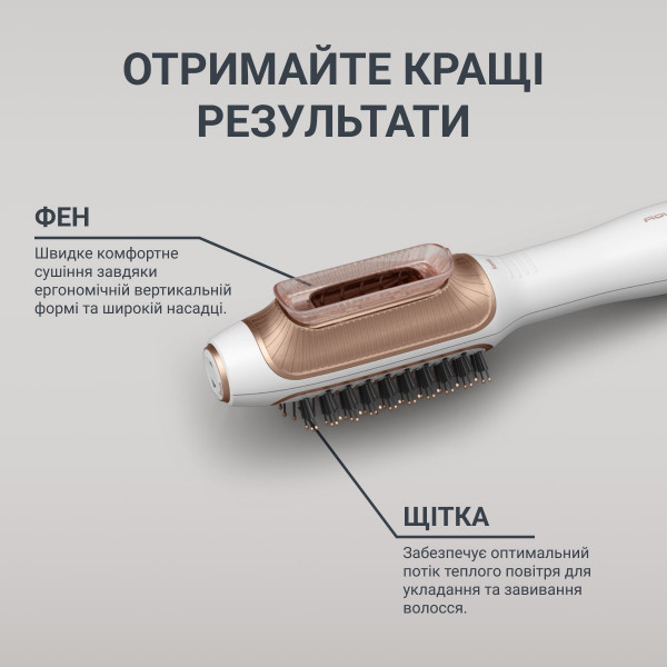 Фото - Фен-щітка Rowenta CF9820F0 Reverso Dry&Brush 2в1